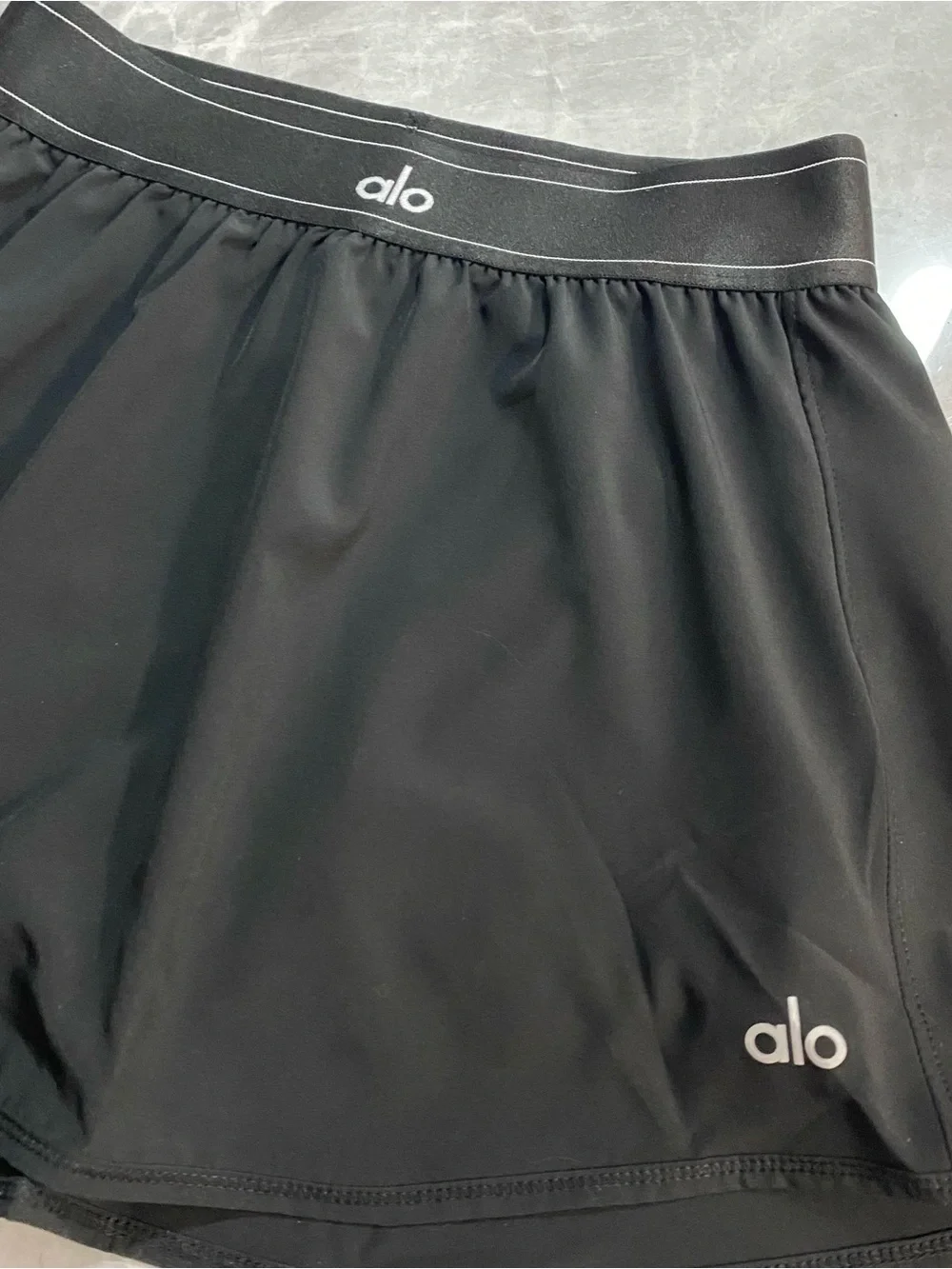 ALO Yoga Black Mini Skort